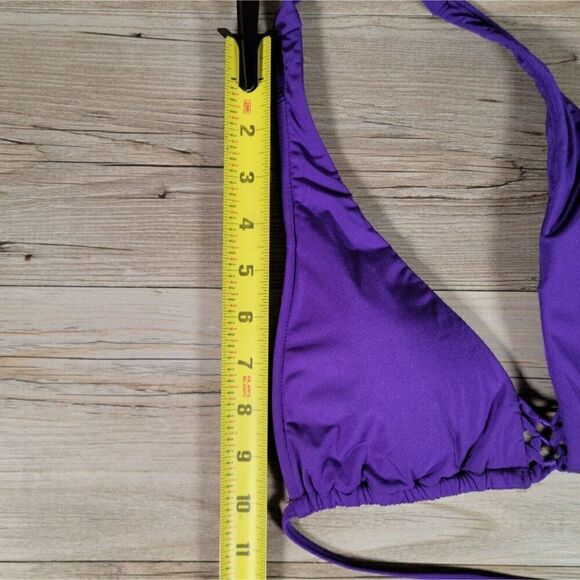 Ralph Lauren Purple String Halter Top Sz M - Picture 4 of 9
